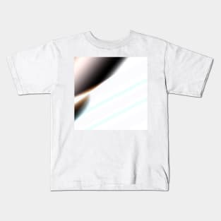 brown white abstract texture pattern gradient Kids T-Shirt